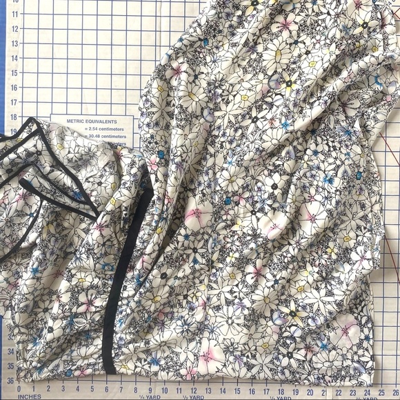 Likely Dress 4 Contour Daisy Delbarton One Shoulder Asymmetrical White Blue New - Picture 10 of 10